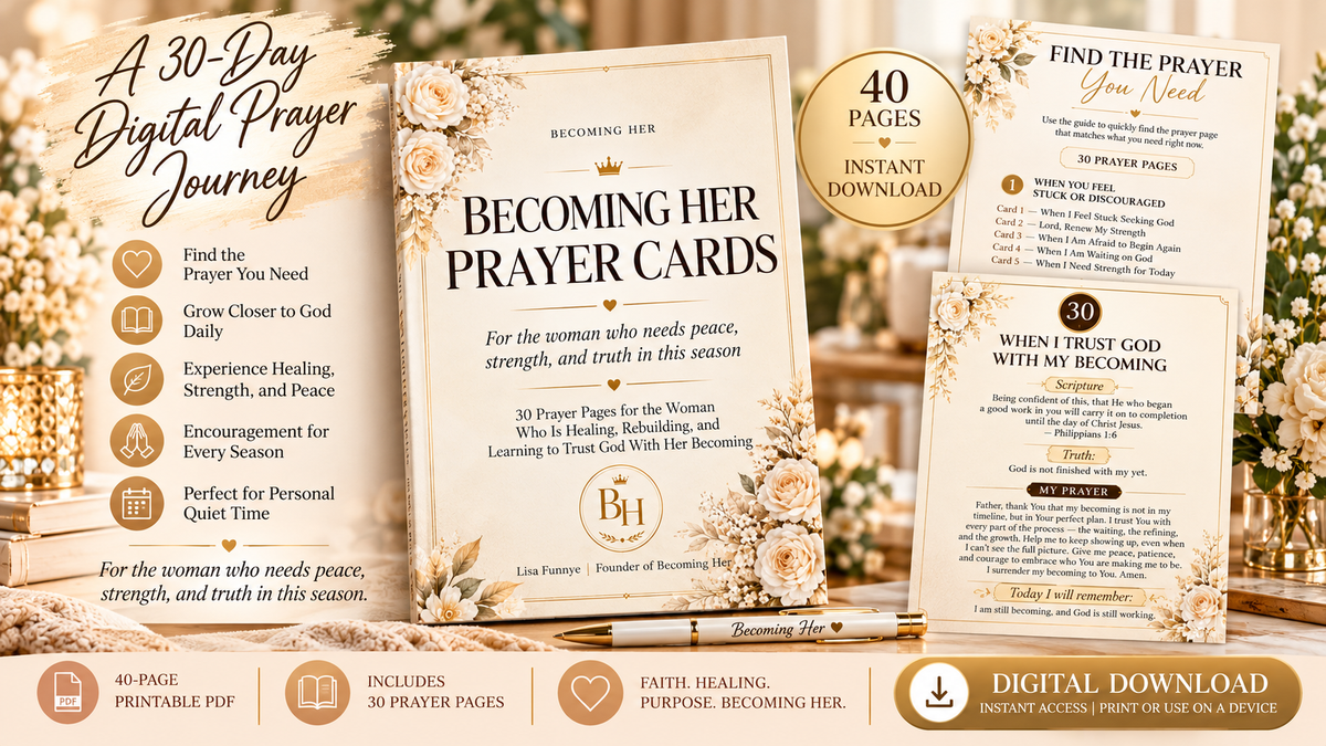 Becoming Her Prayer Cards: A 30-Day Digital Prayer Journey